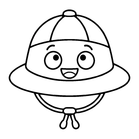 Safari Hat coloring page