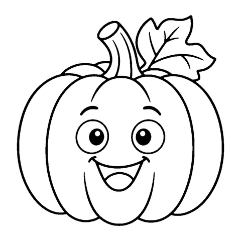Fall Pumpkin coloring page