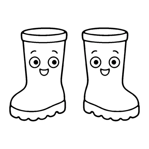Rain Boots coloring page