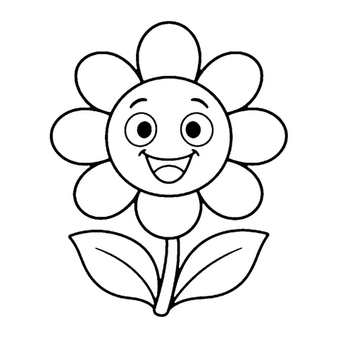 Spring Flower coloring page