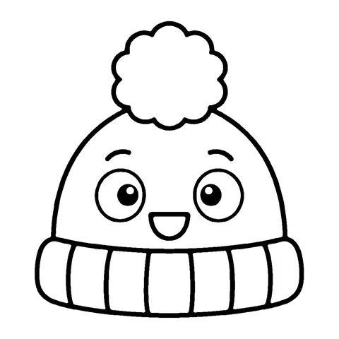 Winter Hat coloring page