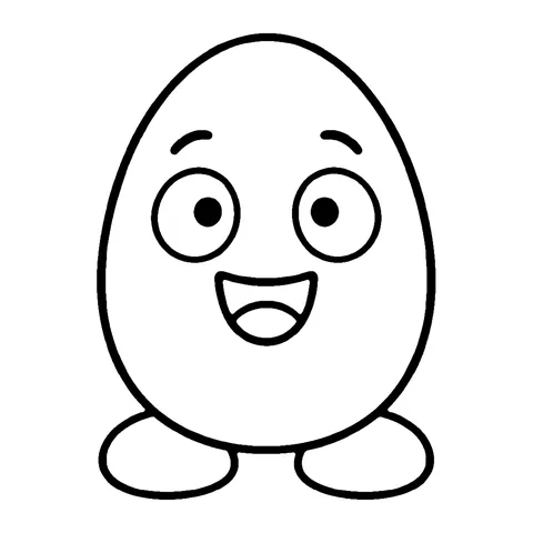 Oval coloring page