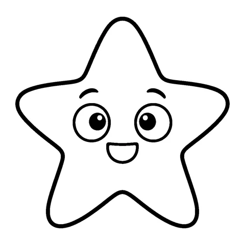 Starfish coloring page