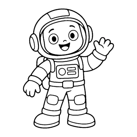 Astronaut coloring page