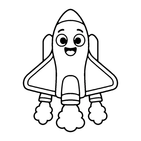 Space Shuttle coloring page