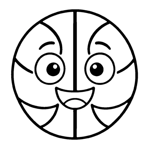 Basketball coloring page