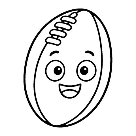 Rugby Ball coloring page
