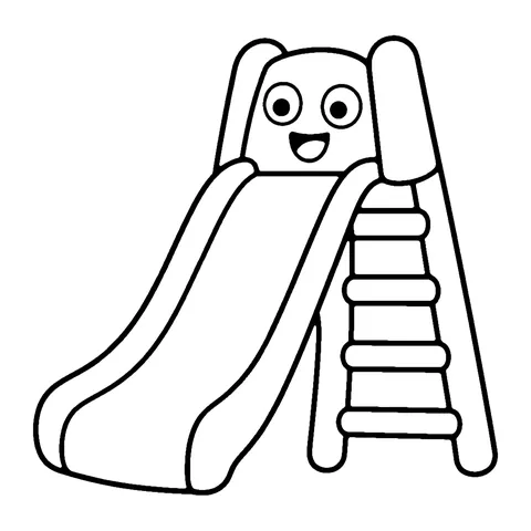 Playground Slide coloring page