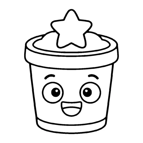 Play Dough coloring page