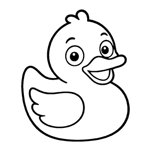 Rubber Duck coloring page