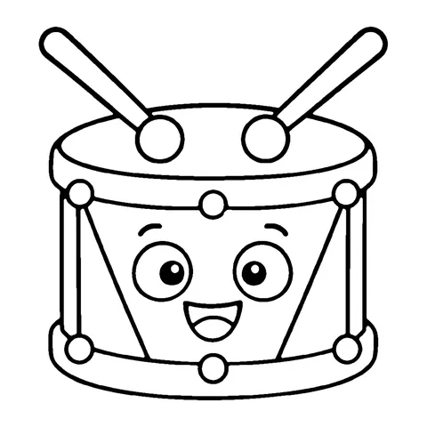 Toy Drum coloring page