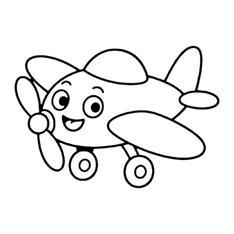 Toy Plane coloring page