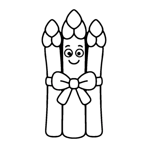 Asparagus coloring page