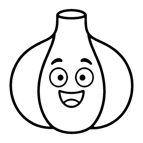 Garlic coloring page