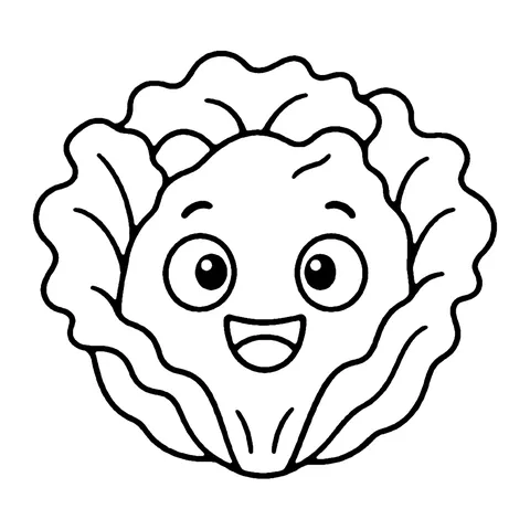 Lettuce coloring page