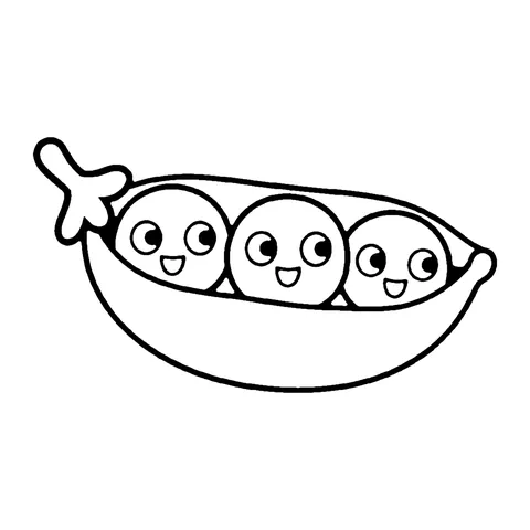 Pea Pod coloring page