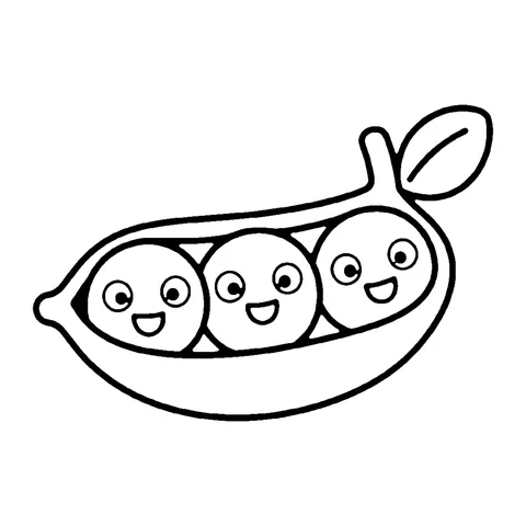 Peas in a Pod coloring page